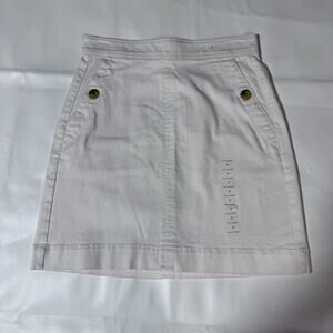 Free Assembly Womens Size 2 Sailor Mini Skirt Pockets Egret